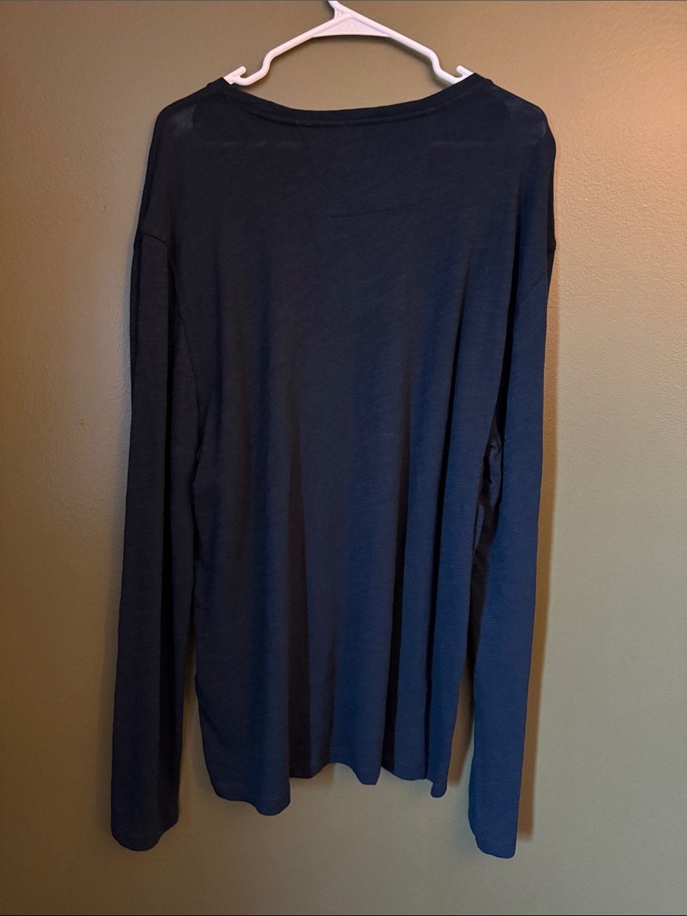 SALE JOHN VARVATOS Blue Long Sleeve Top - Picture 2 of 5